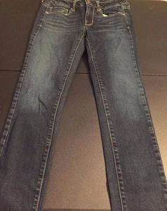 AMERICAN EAGLE AE Skinny Dark Wash Jeans Embellished Studs Studded Women's 2  - Picture 1 of 10