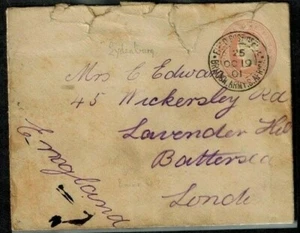 Boer War Cancel FPO 25 On Cover to Battersea, London 1901 - Picture 1 of 2
