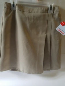 Gonna kaki bambina brindisi francese con pantaloncini comodi nascosti. NUOVO. - Foto 1 di 6