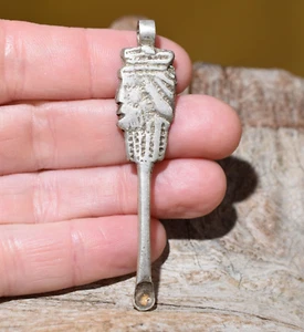 Ethiopian Coptic Christian King Ear Pick / Ear Spoon Pendant Ethiopia, Africa - Imagen 1 de 4