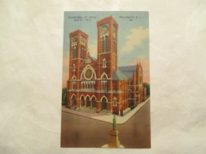 Rhode Island Postcard Cathedral St Peter and St Paul Providence RI - Picture 1 of 2