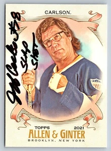 Jeff Carlson Hand Signed Allen & Ginter Trading Card - Actor - Slapshot - Picture 1 of 2