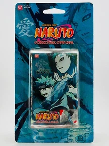 1x NARUTO CCG MALDICIÓN DE LA ARENA BLISTER BOOSTER PACK OBRA DE ARTE AZUL GAARA VINTAGE - Imagen 1 de 2