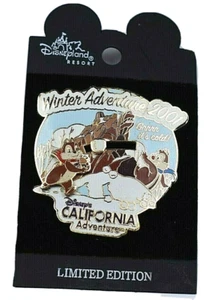 Disneyland Resorts Chip N Dale Winter Disney California Adventure Pin Ltd Edtn - Picture 1 of 9