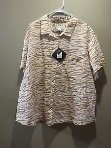 Ava & Viv Women's Plus Size White/ brown Zebra animal print shirt - 2x - Picture 1 of 4