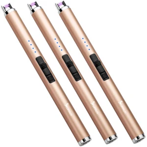 SUPRUS Feuerzeug Wiederaufladbar USB Feuerzeug Lichtbogen Elektrische Lichter (3 Packungen) - Bild 1 von 8