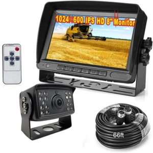 8" HD Monitor 4Pin 20M Heavy Duty Reversing Camera Kit for Truck Trailer RVs Bus - Picture 1 of 24
