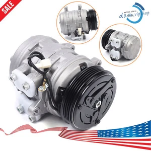 A/C Compressor W/ Clutch For Suzuki X-90 1996-98 Geo Tracker 1989-1993 1.6L - Picture 1 of 12