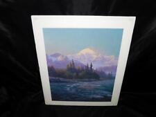 Alaska James Belcher Denali Mountain Landscape Art Print Signed Numbered River