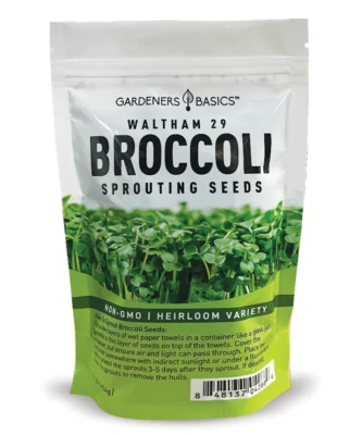 GARDENERS BASICS Waltham 29 Broccoli Sprouting Seeds - 1 Pound