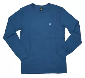 Volcom Men's Juan Largo Thermal Long-Sleeve Waffle Knit T-Shirt Blue Size Small - Picture 1 of 5
