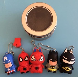 USB Flash Drive Captain America Spiderman Batman 32G memorystick Superheroes - Picture 1 of 6