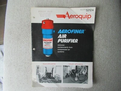 Aeroquip air purifier for compressed air systems brochure - Image 1 of 4