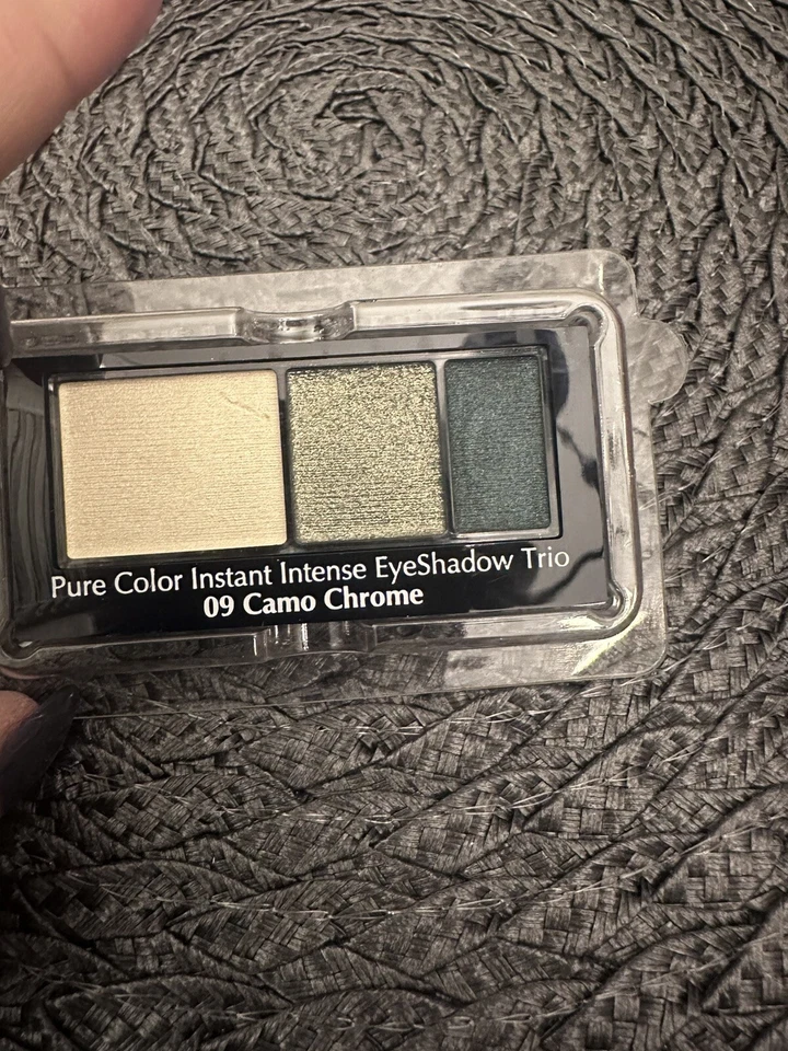 Trío de sombras de ojos intensas Estee Lauder Pure Color, 09 cromo camuflaje RARO Foto 1 de 1