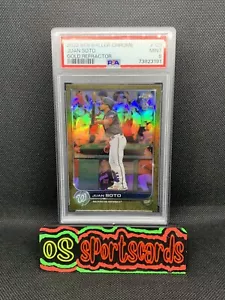 2022 TOPPS CHROME BEN BALLER JUAN SOTO GOLD REFRACTOR /50 NATIONALS PSA 9 - Picture 1 of 3