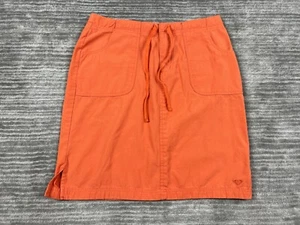 Falda Roxy Quiksilver Juniors 9 Naranja Midi 100% Algodón Cordón Informal - Imagen 1 de 12