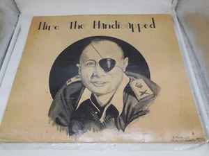 U7 VTG Hand Drawn Poster Hire The Handicap based on Moshe Dayan Photo 18x16 - Picture 1 of 5