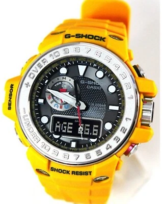 Casio G Shock GulfMaster Multi-Banda Atomic Reloj Hombre Amarillo GWN1000-9A *NUEVO* Foto 1 de 4