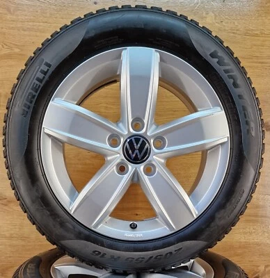 Original Winterräder VW Golf 7 5G Corvara 5G0071496A 6,0x16 ET48 205/55 R16 91H - Bild 1 von 4