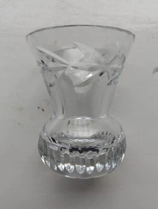 Bleikristall? Handschliff? Glas Vase in Distelform. Bitte vollständige Beschreibung beachten - Bild 1 von 12