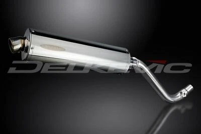 Delkevic 18 英寸不锈钢椭圆形消声器 - 铃木 DR650SE - 1996 - 2021 排气 — 第 1/3 张图片