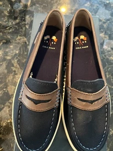 Cole Haan Damen Nantucket Canvas Halbschuh Marine Größe 8B - Bild 1 von 3