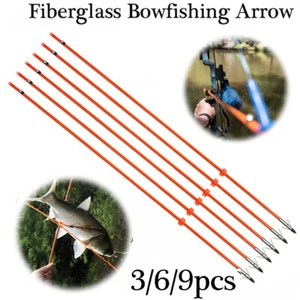 32'' Archery Arrows Fiberglass Bow Fishing Hunting Safety Slides  Recurve Bow - Picture 1 of 5