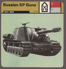 Russian SP Guns Edito Service Card Second World War II Weapons