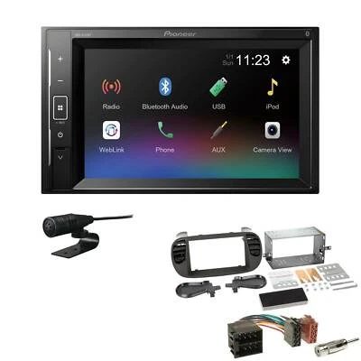 Pioneer DMH-A240BT 2-DIN Autoradio Bluetooth USB für Fiat 500 ab 2007 schwarz - Bild 1 von 4