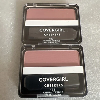 2 Covergirl Cheekers Blush #183 Natural Twinkle, 0.12 oz NEW SEALED - Image 1 of 2