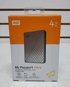 Zewnętrzny dysk twardy Westren Digital WD My Passport Ultra 4TB (WDBFTM0040BSL-WESN) Nowy - Zdjęcie 1 z 6