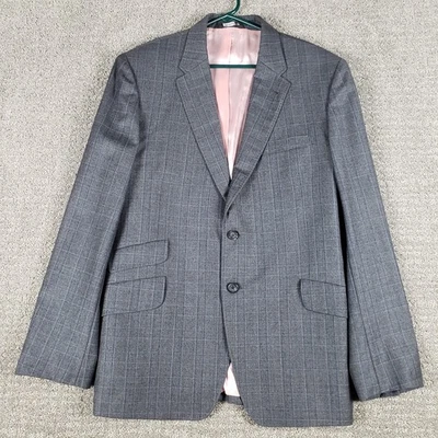 Paul Smith Exclusive Jacket EU 46 USA 36 Gray Plaid Blazer Made in Italy - Image 1 of 4
