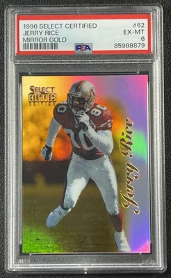 JERRY ARROZ PSA 6 1996 PINNACLE SELECT CERTIFICADO #62 ESPELHO OURO SP SSP /35 - Imagem 1 de 2