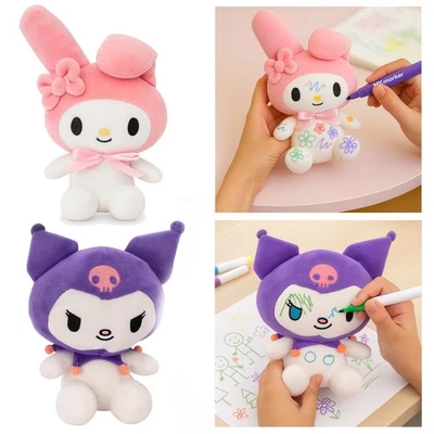 Hello Kitty & Friends Plush Soft Cuddly Toy Colour Me Doodle Washable Xmas Gift - Image 1 of 4