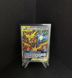 Moltres & Zapdos & Articuno GX 060/054 Sm10b Holo Korean Card Full Alt Art Used - Picture 1 of 11