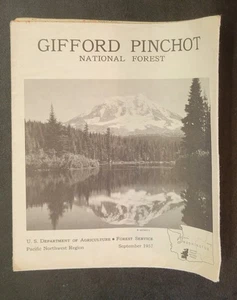 Vintage Karte - Gifford Pinchot National Forest - U.S. Dept of Agriculture - 1957 - Bild 1 von 17