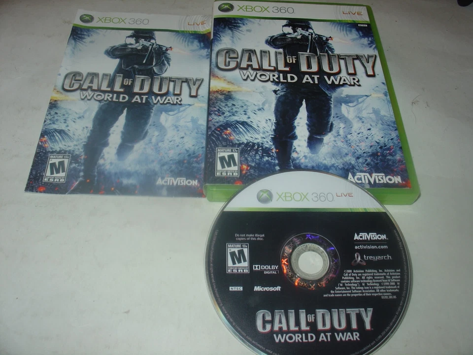 Call of Duty World at War (Microsoft Xbox 360, 2008) быстрая доставка протестирована рабочая - Изображение 1 из 1