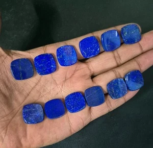 Natural Blue Lapis Lazuli Cushion Shape Cabochon Loose Gemstone Use For Jewelry - Picture 1 of 3