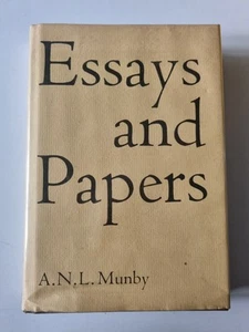 Essays And Papers A.N.L Munby 1977 Hardback Book The Scolar Press Vintage - Picture 1 of 13