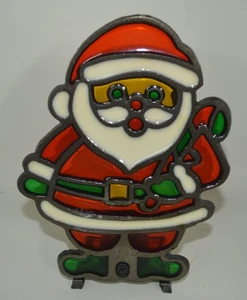 Candelabro cónico vintage de Papá Noel y hierro fundido Navidad - Imagen 1 de 3