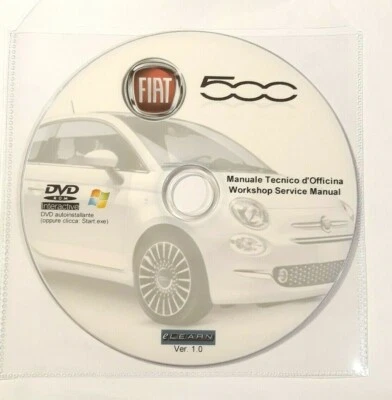 DVD MANUALE OFFICINA FIAT NUOVA 500 CINQUECENTO 1.2 8V-1.3 MULTIJET-1.4 16V - Immagine 1 di 2