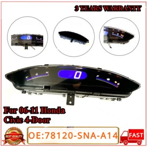 Cuadro de instrumentos medidor de pantalla de tablero superior velocímetro Honda Civic 06-11 - Imagen 1 de 20