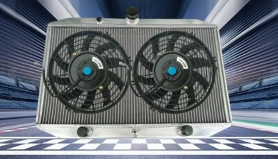 PARA Jaguar XKE 5.3L E-TYPE Serie 3 V12 1971-1974 72 Radiador Aluminio + VENTILADOR Foto 1 de 4