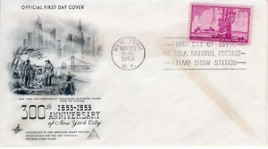 1953 FDC 300th Anniversary New York City New York Stamps ArtCraft ST3453 - Picture 1 of 3