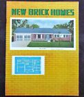 1950's GARLINGHOUSE *NEW BRICK HOMES* Architectural Home Building Plans Catalog
