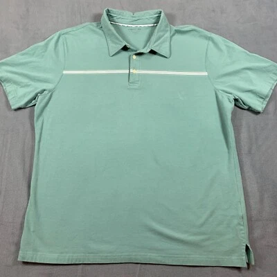 Camisa Polo Structure Para Hombre Talla 2XL Algodón Verde Ligera Mangas Cortas Foto 1 de 4