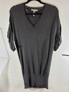 Women's BCBG Generation Dress Tunic Ruched 3/4 Sleeve XS/S Gray Size XS Xsmall - Picture 1 of 10