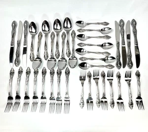 Lot of 38 Pc International Decorator Embassy Flatware Stainless Japan Spoon Fork - Picture 1 of 8