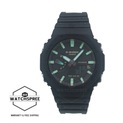 Casio G-Shock GA-2100 Lineup Carbon Core Guard Structure Black Resin Band Watch - image 1 of 3