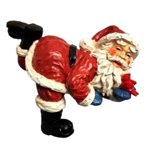 Vintage Heavy Resin Shelf Sitting Santa Claus ๐งโ๐ - Picture 1 of 7